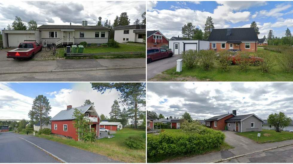 Aftonstigen 9, Skräddarvägen 7, Hermelinsvägen 22 och Hjortronvägen 6