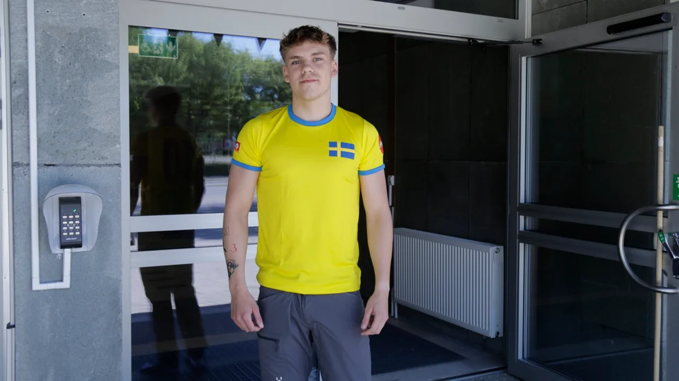Filip Lindlöf röstade i EU-valet för första gången. "Det är viktigt för att upprätthålla demokratin."
