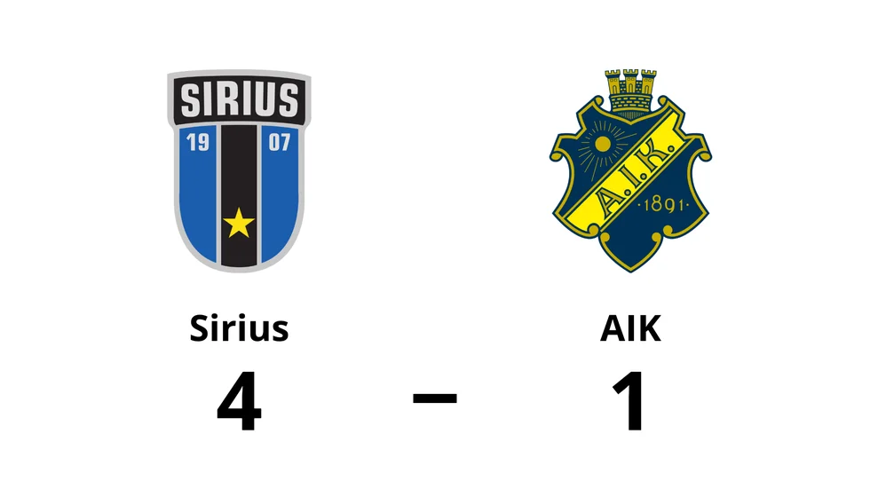 IK Sirius FK vann mot AIK FF