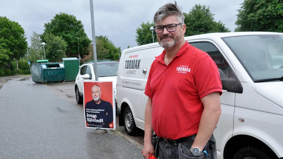 Pelle Stertman är förvånad att Miljöpartiet blev största parti i Norby. "Jag visste att de är stora, men inte så stora", säger han.