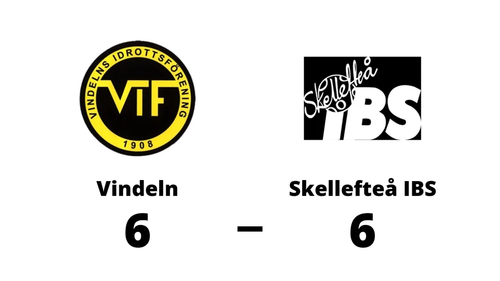 Vindelns IF spelade lika mot Skellefteå IBS