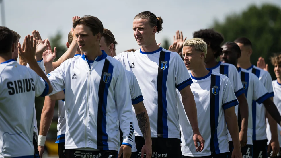 Sirius under uppvärmningen mot Mjällby. 