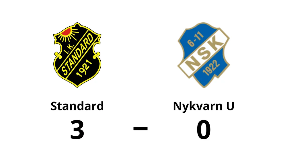 IK Standard vann mot Nykvarns SK U
