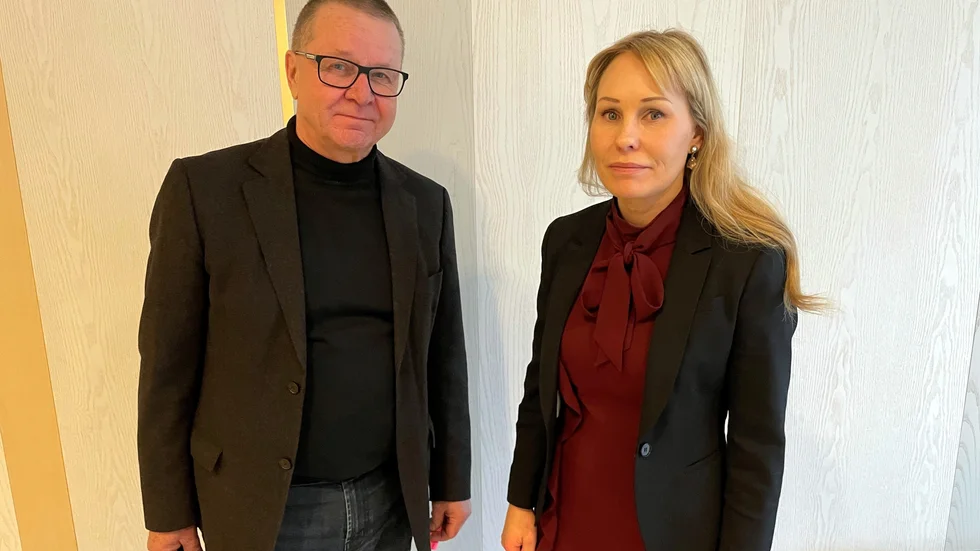 Hockeyettans advokater Ulf Nordekvist och Lisa Länta. 