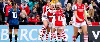Blackstenius tvåmålsskytt i England: Arsenal toppar