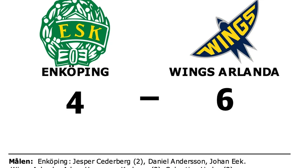 Enköpings SK förlorade mot Wings HC Arlanda