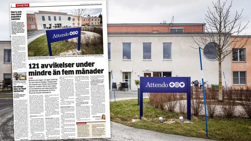 Omskrivet särskilt boende. Attendo Terra Nova jämte en av alla artiklar om missförhållanden där.
Från och med 1 november tar nu regionen över driften i egen regi, för att det ska bli bättre. 
