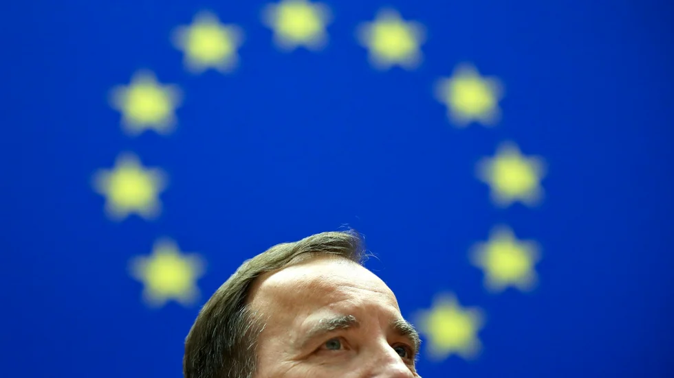 Statsminister Stefan Löfven (S) på besök hos Europaparlamentet i Bryssel.