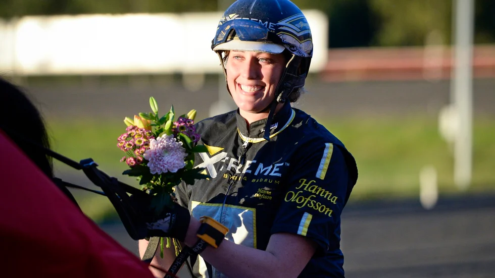 Prestigeseger. Bodenproffset Hanna Olofsson tog hem segern i kuskmatchen Björnkampen. Foto: Carina Kvist