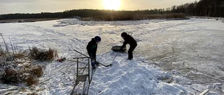 Nu kan man åka skridskor på den pånyttfödda sjön