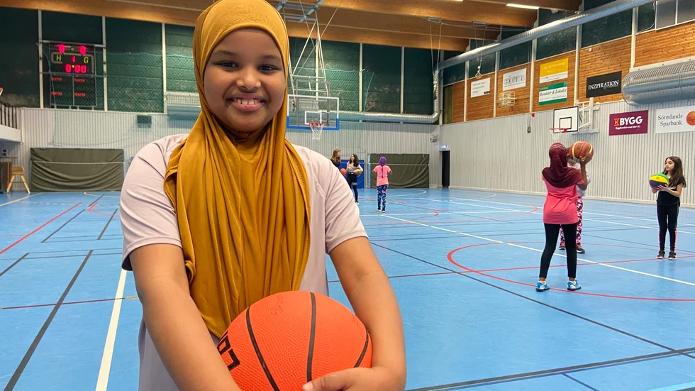 "Det känns jättebra att vara här, folk i klassen sade för ett år sedan att det var roligt, så jag testade", säger Wacad Abdulfattah.