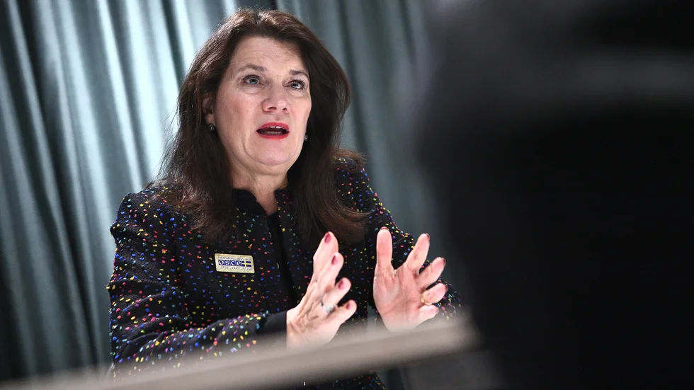 Utrikesminister Ann Linde befinner sig i USA. Arkivbild.