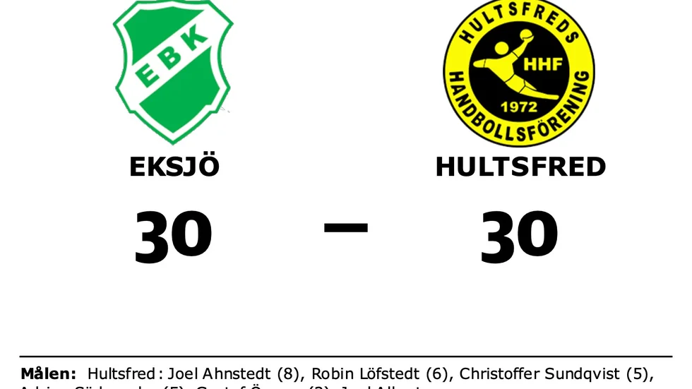 Eksjö BK spelade lika mot Hultsfreds HF