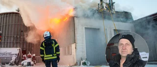 Svår släckning i minus 30 – Företagaren:"Började brinna mitt i niofikat"