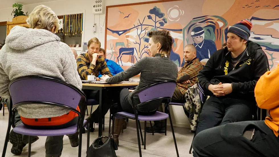 Samråd. Kommunen, företagare och intresseorganisationer var samlade i Laisvall på torsdagskvällen för att komma fram till en gemensam linje att presentera i sitt remissvar till länsstyrelsen. Foto: Foto: Sofie Abrahamsson.