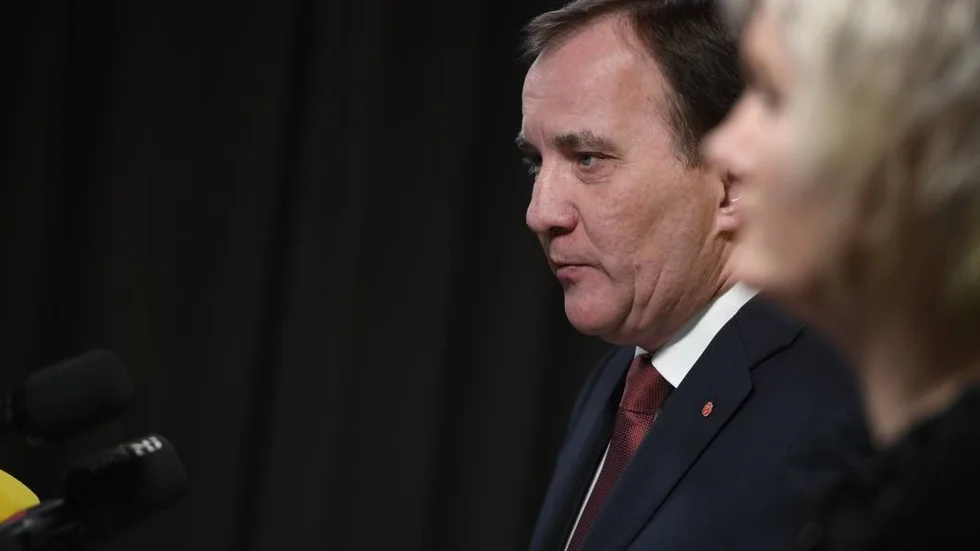 Tryggt gäng. Stefan Löfven och partisekreteraren Lena Rådström Baastad satsar på hyfsat jordnära trygghet i sina politiska riktlinjer.
