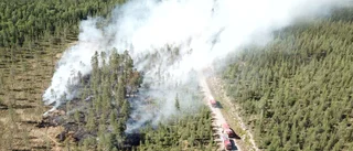 Larm om brand i terrängen utanför Kalvträsk