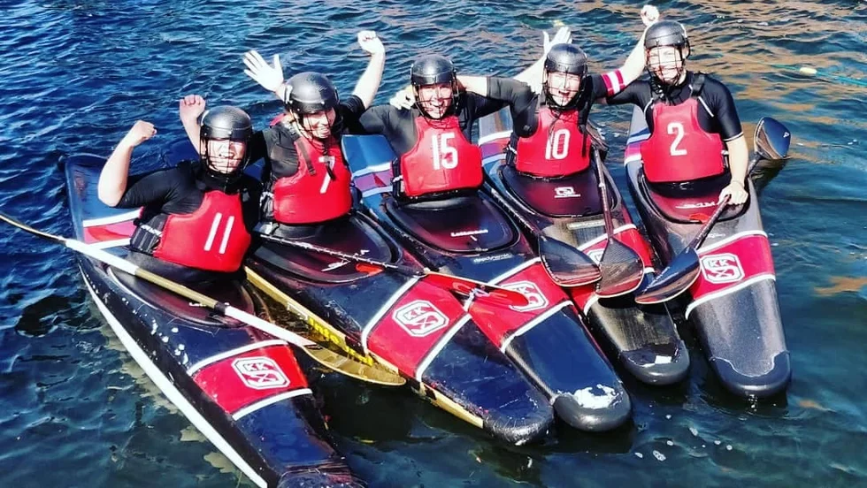 Skellefteås silverlag: Gabriella Öström, Elina Lundgren, Malin Österman, Sofia Markström och Elin Boman.