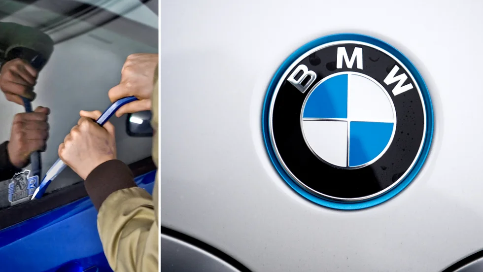 En BMW parkerad på Arnö utsattes för inbrott och stöld natten mot torsdag. Nu efterlyser polisen tips.