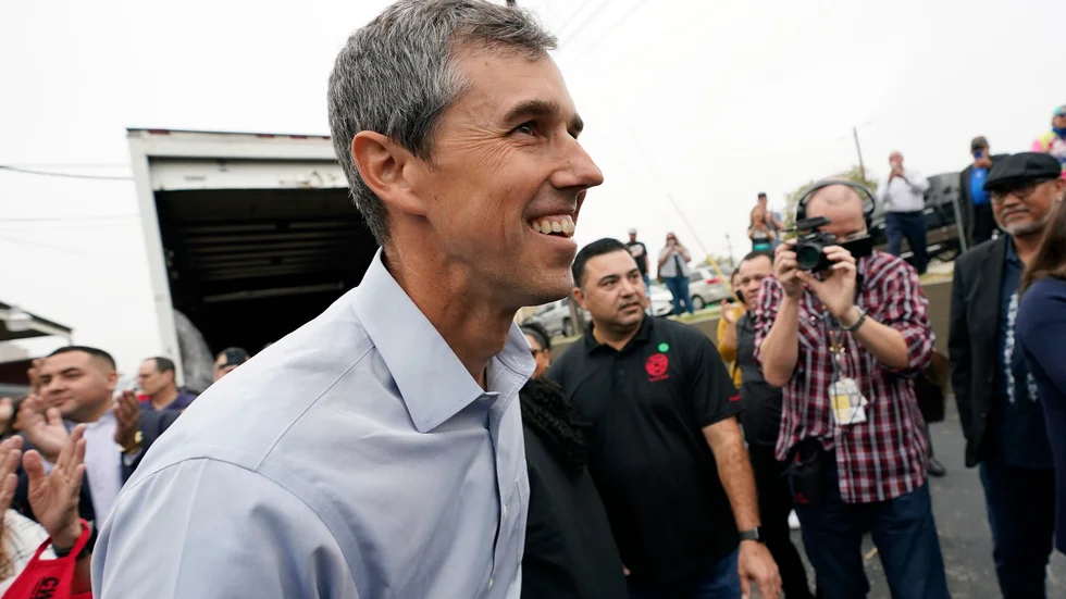Demokraten Beto O'Rourke hoppas bli Texas näste guvernör.