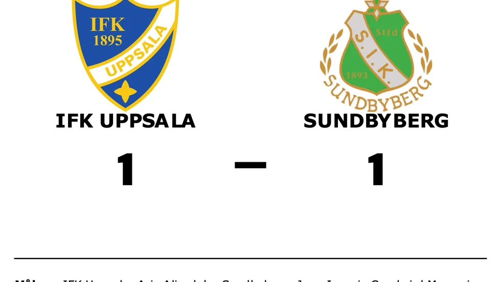 IFK Uppsala spelade lika mot Sundbybergs IK