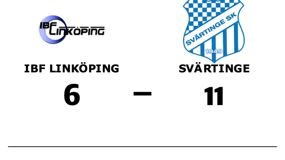 IBF Linköping U-lag förlorade mot Svärtinge SK