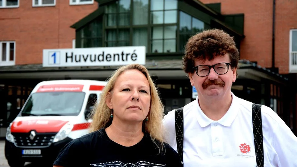 Helene Andersson Molina (S), överläkare på ortopedkliniken och Lars Stjernkvist (S), kommunalråd.