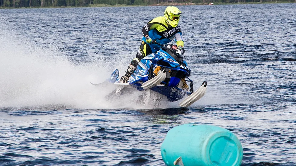 x Det blev en fjärdeplats för Alfred Öqvist, Arvidsjaur, när han på lördag körde årets EM-final i watercross. (Arkivbild) Foto: Foto: GÖRAN WESTERLUND.