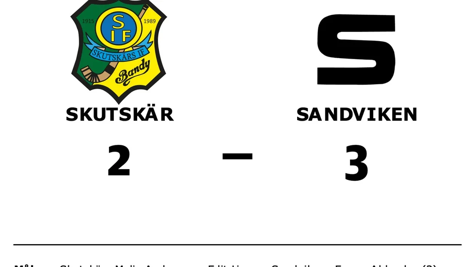 Skutskärs IF förlorade mot Sandvikens AIK Bandy
