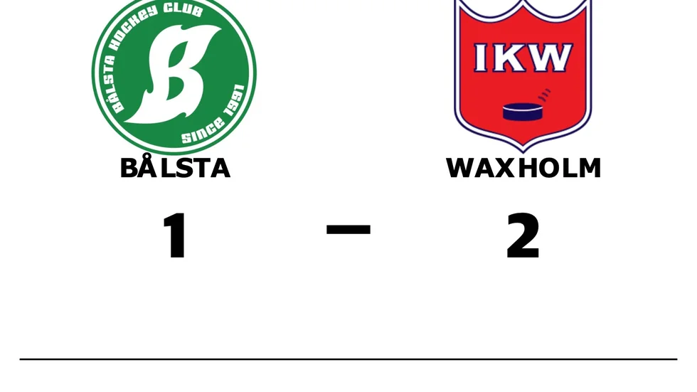 Bålsta HC förlorade mot IK Waxholm