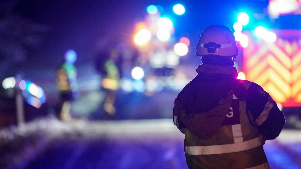 Räddningstjänsten har larmats till en brand i Ödeshög.