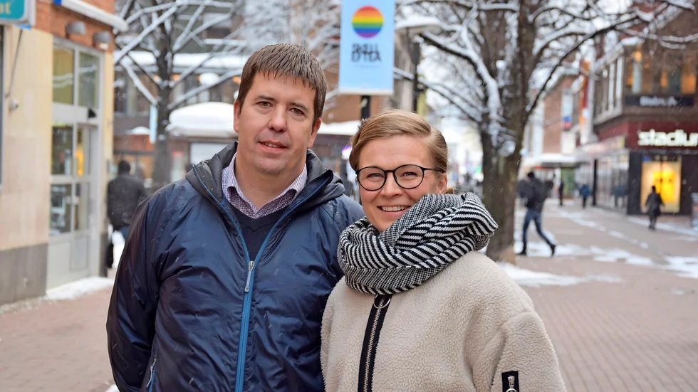 Satsning på Skellefteå. Fredrik Johansson, vd, och Pernilla Lirell, kontorsansvarig, hoppas mycket på Itids satsning på Skellefteå. Foto: Lars Andersson.