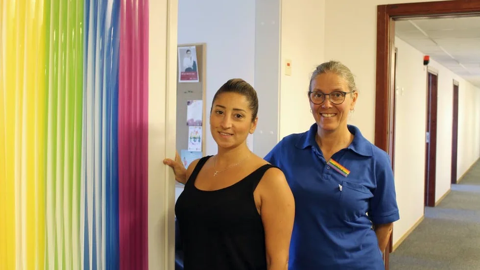 


Johanna Can, kurator, och Paola Wickström-Fredrikson, barnmorska, tycker om de nya lokalerna.



