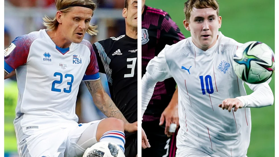 Ari Skúlason och Ísak Bergmann Jóhannesson ingår i den isländska truppen till de avslutande VM-kvalen.