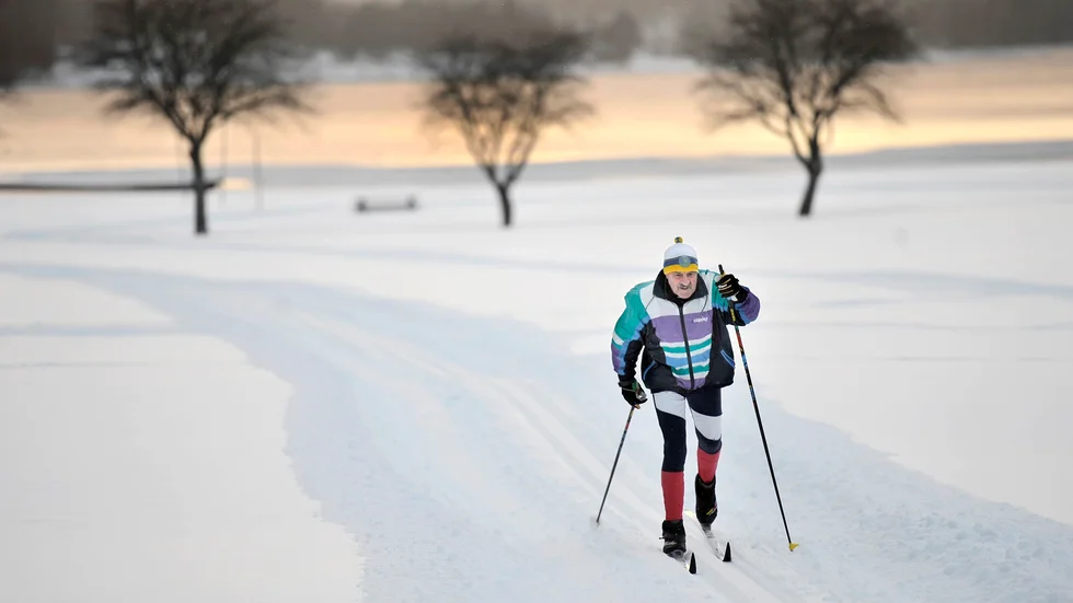 Bild från 2010 när Erik Nyholm testade sina fina spår vid Jogersö.