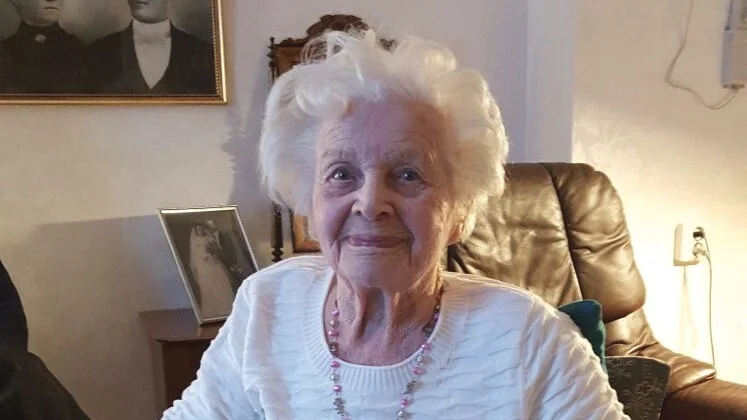 Hildegard Gårding, föddes redan 1917 och hann leva ett långt och innehållsrikt liv innan hon somnade in den 24 september. (Arkivbild)