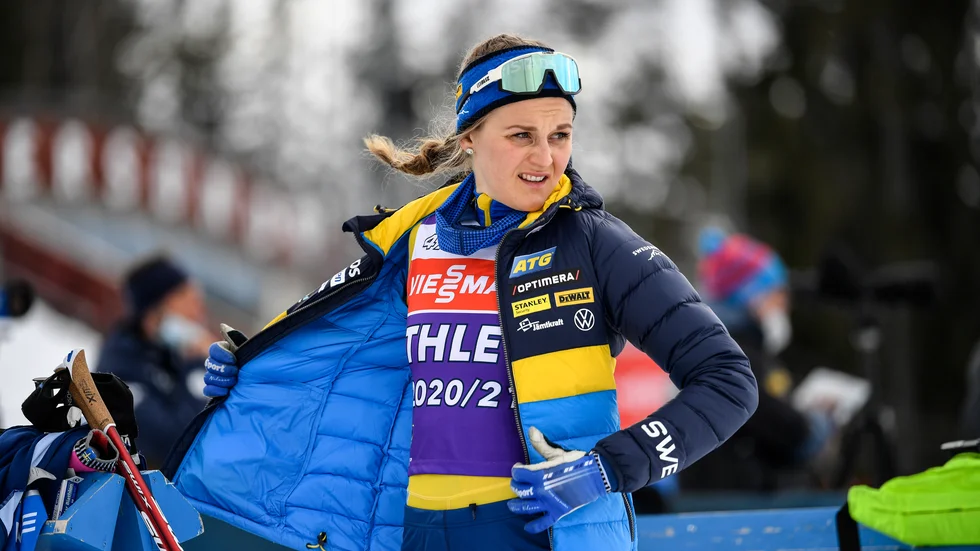 Stina Nilsson under världscupavslutningen i Östersund förra säsongen.