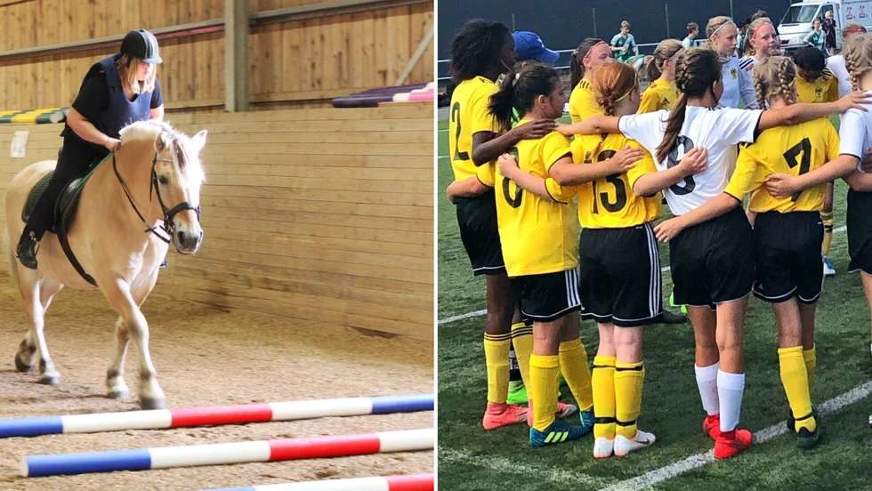 Ryttare fotboll tjejer