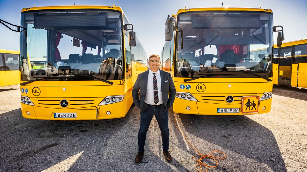 Peter Mårtensson, områdeschef för Mohlins bussar i Uppland.