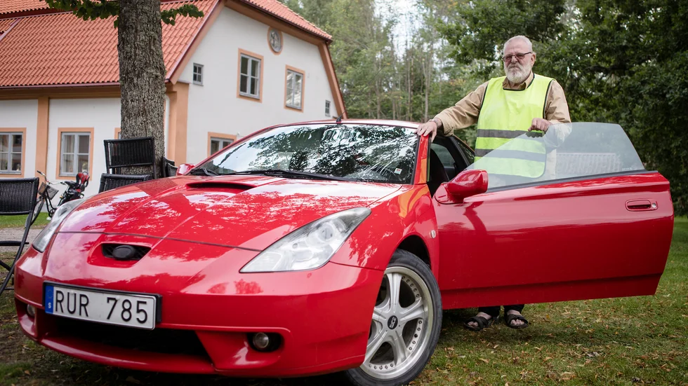 Motorträffarna vid Stora Djulö är tillbaka. På bild ses Esbjörn Käll. Bilden är tagen vid ett tidigare tillfälle. 