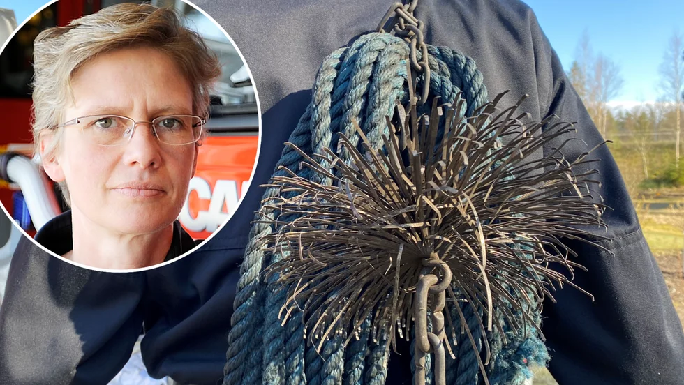 Räddningstjänstchef Camilla Dahlén går nu ut och varnar villaägare i Eskilstuna för oseriösa sotare. (Sotaren på bilden är tagen i ett annat sammanhang.)