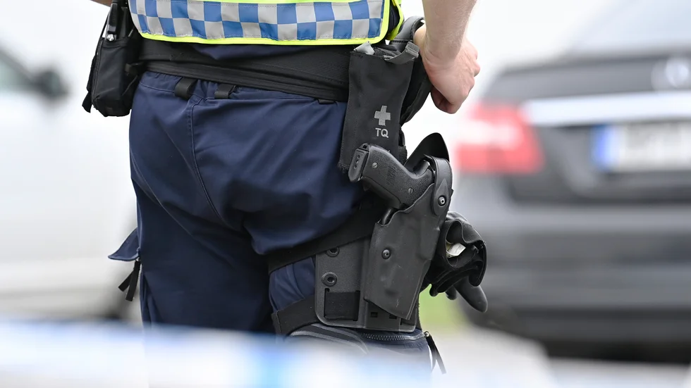 En man beväpnad med en större kniv betedde sig hotfullt i Norrköping på söndagskvällen. Arkivbild.