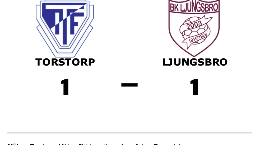 Torstorps IF spelade lika mot BK Ljungsbro