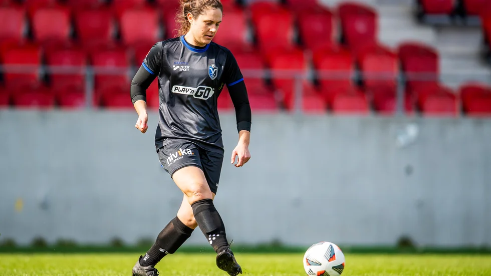 Shannon Woeller och hennes Växjö gästar Eskilstuna.