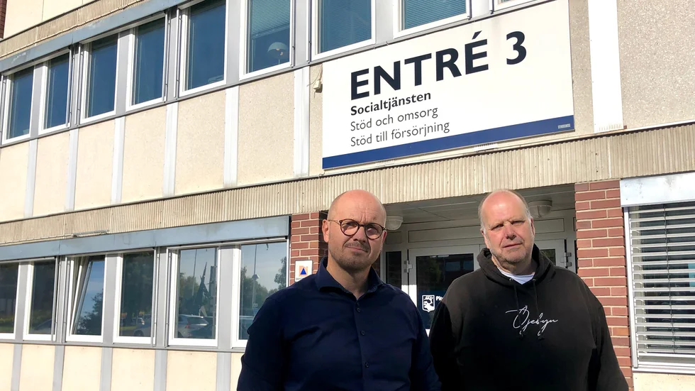 Fredrik Sjömark, socialchef, och Sven-Gösta Pettersson, socialnämndens ordförande, Piteå kommun, hoppas att återupptagen medarbetardialog ska fånga upp idéer om hur personalstabiliteten ska främjas i socialtjänsten.