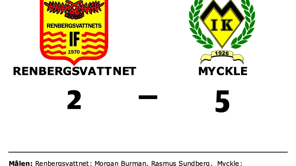 Renbergsvattnet förlorade mot Myckle