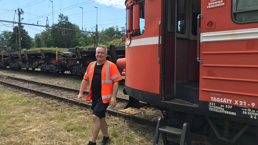 Kai Tamminen, trafikansvarig och ordförande i Föreningen Sörmlands Veteranjärnväg som också varit med och grundat föreningen.