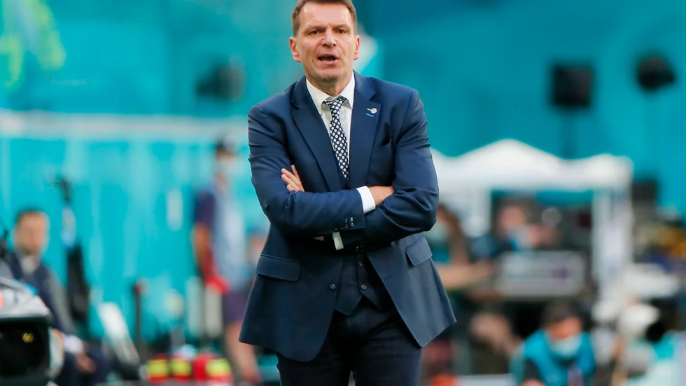 Slovakiens förbundskapten Stefan Tarkovic.