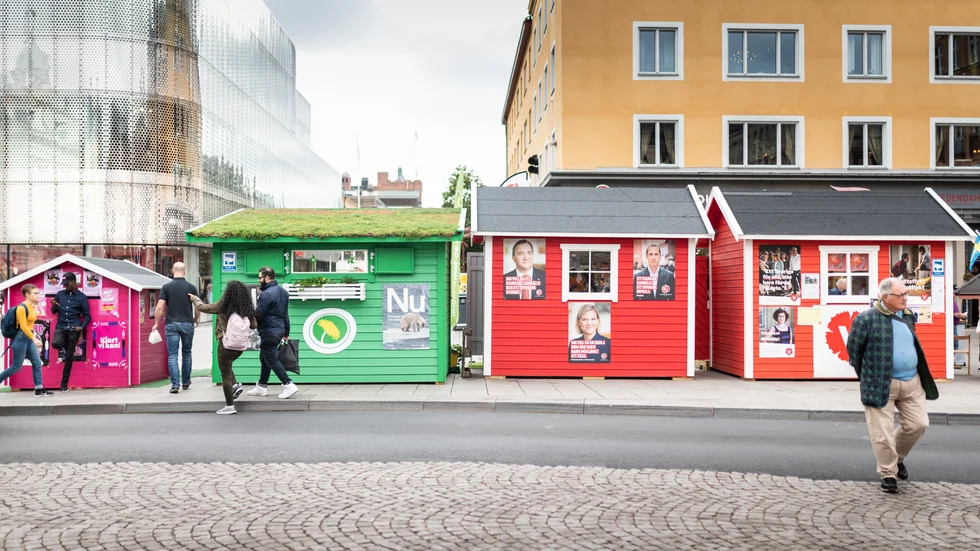 Valstugorna kan inte stå på Stora torget under byggtiden nästa år.