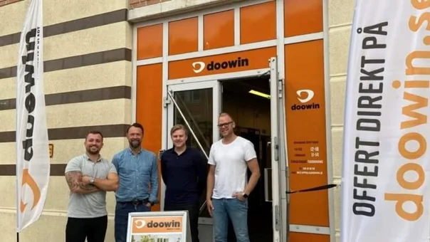 Andreas Klingberg (näst till vänster) är en av dem som har tagit över Doowin. De andra är Andreas Nilsson (Karlstad), Hampus Carlsson och Simon Carlsson (Halmstad) samt John Bandgren (Uddevalla).